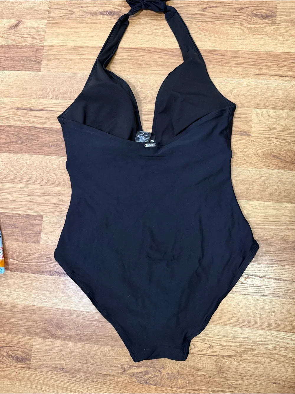 DKNY Black Halter One-Piece Swimsuit Size M - Picture 3 of 3